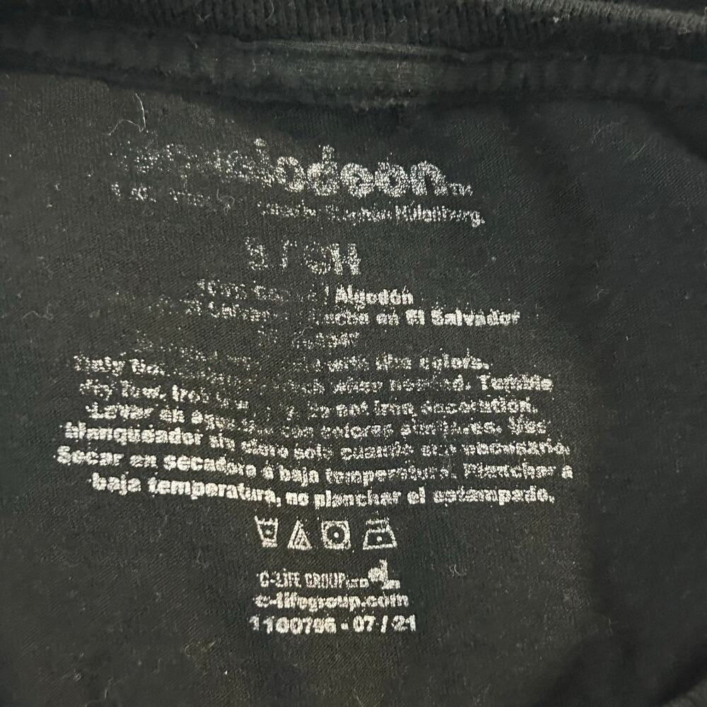 SpongeBob SquarePants Graphic T-Shirt Black Size Small Nickelodeon